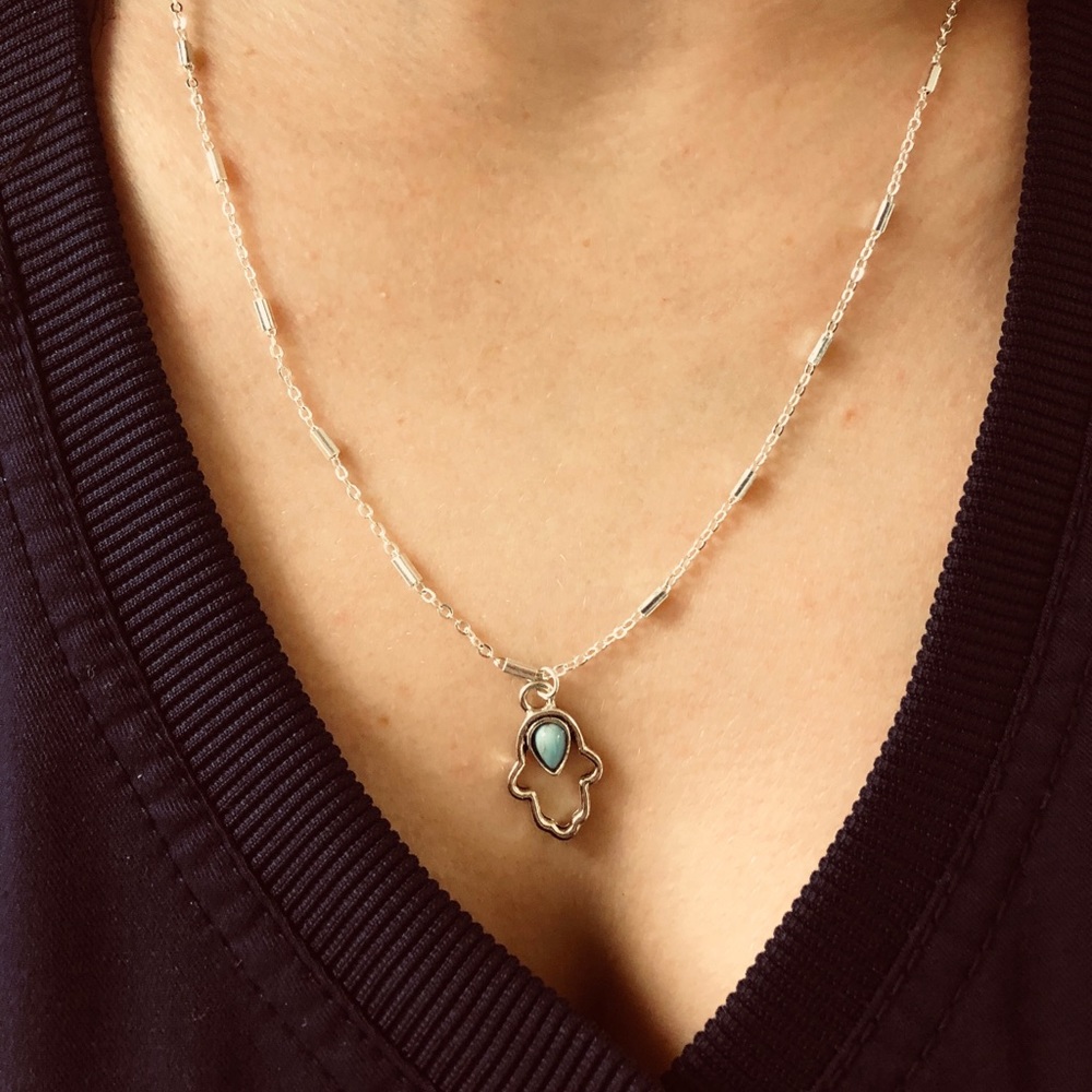 ☀️ Zen Boho Silver Necklace by Estrella & Luna